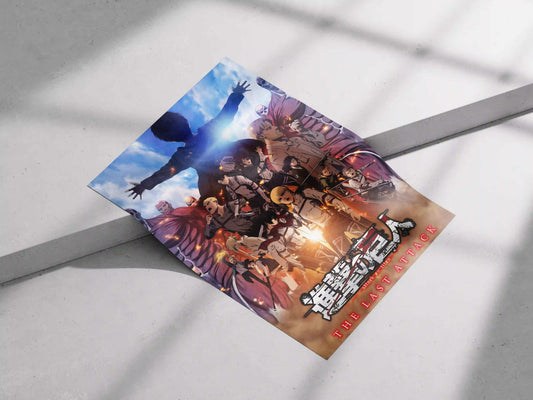 Attack on Titan "The Last Attack" Epic Anime Poster - Survey Corps & Titans Final Battle Print
