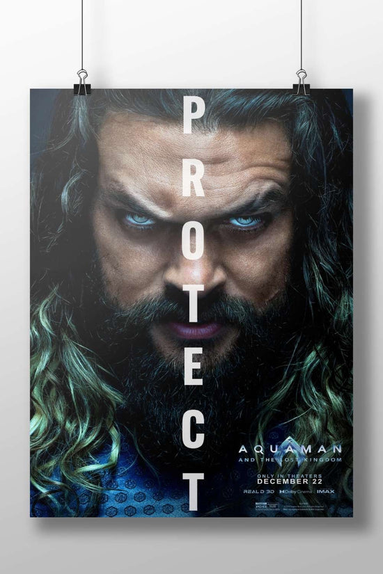 Aquaman (Arthur Curry), a DC Comics superhero and demigod from the film "Aquaman and the
