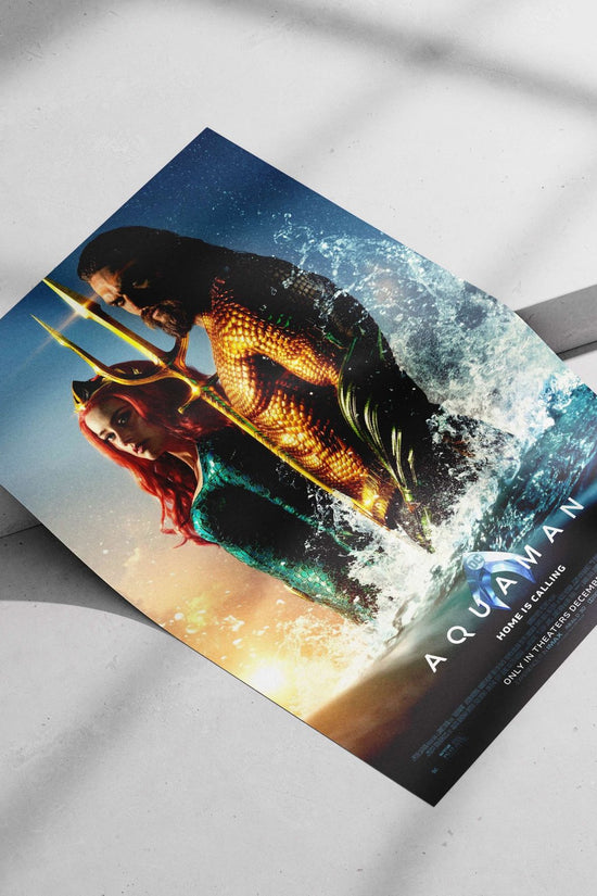 The film "Aquaman" from the DC Comics franchise. Aquaman - Legend Of The Ocean Poster