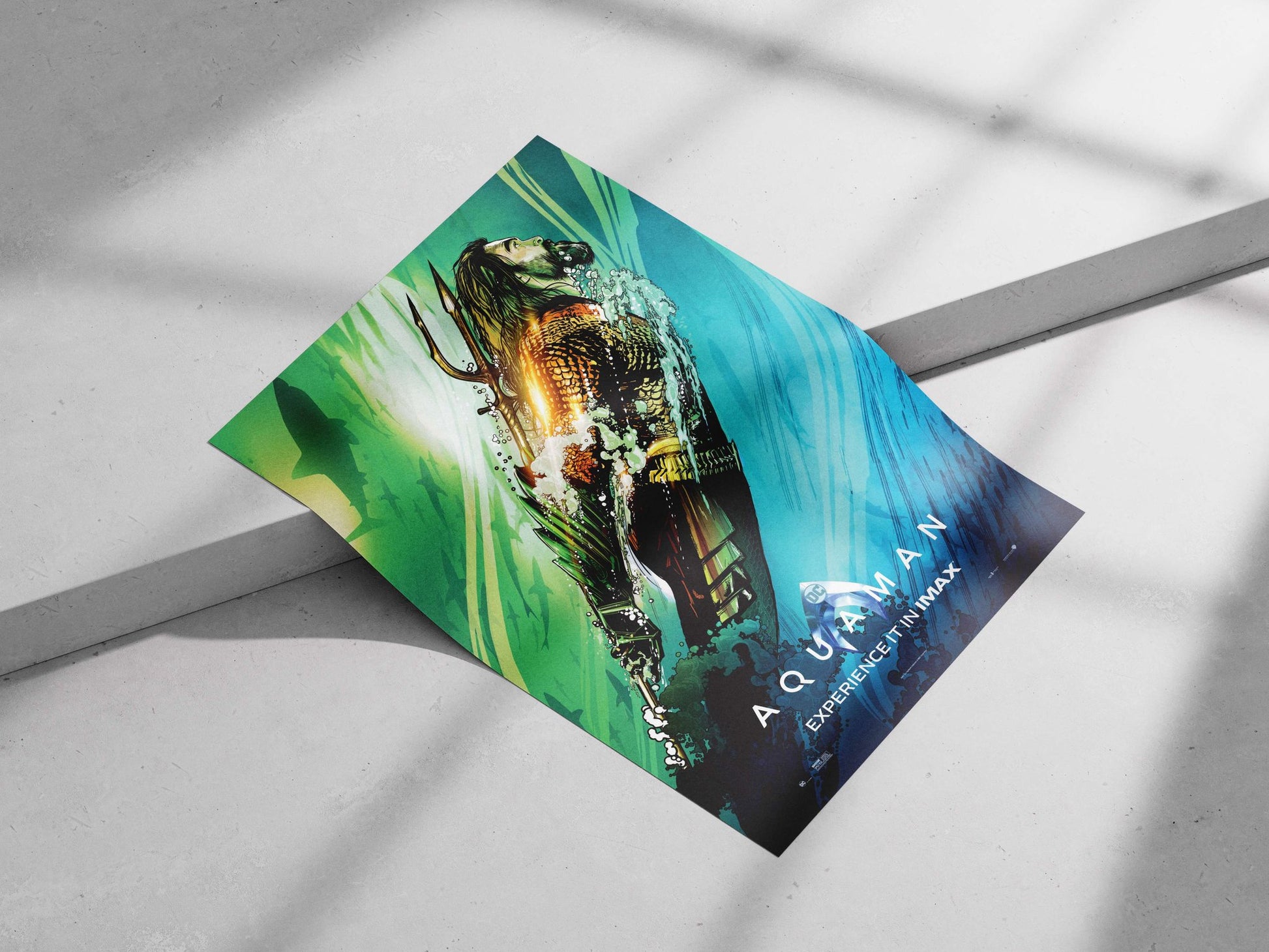 Aquaman (DC Comics character, 2018 film "Aquaman") Aquaman - Mysterious Deep Blue Hero Poster