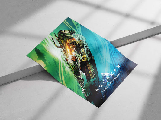 Aquaman (DC Comics character, 2018 film "Aquaman") Aquaman - Mysterious Deep Blue Hero Poster