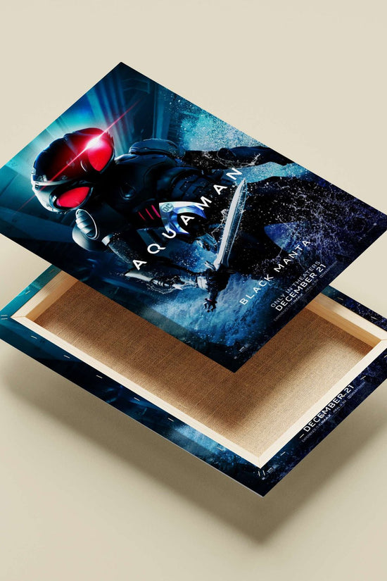 Black Manta from DC Comics' Aquaman franchise Black Manta - Aquaman Villain Poster
