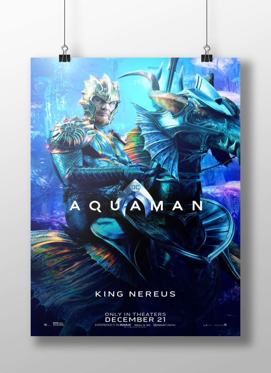 King Nereus from the Aquaman franchise Aquaman - Oceans Depths Poster
