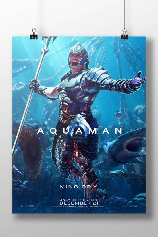 King Orm from the Aquaman franchise King Orm - Aqueous Majesty Poster