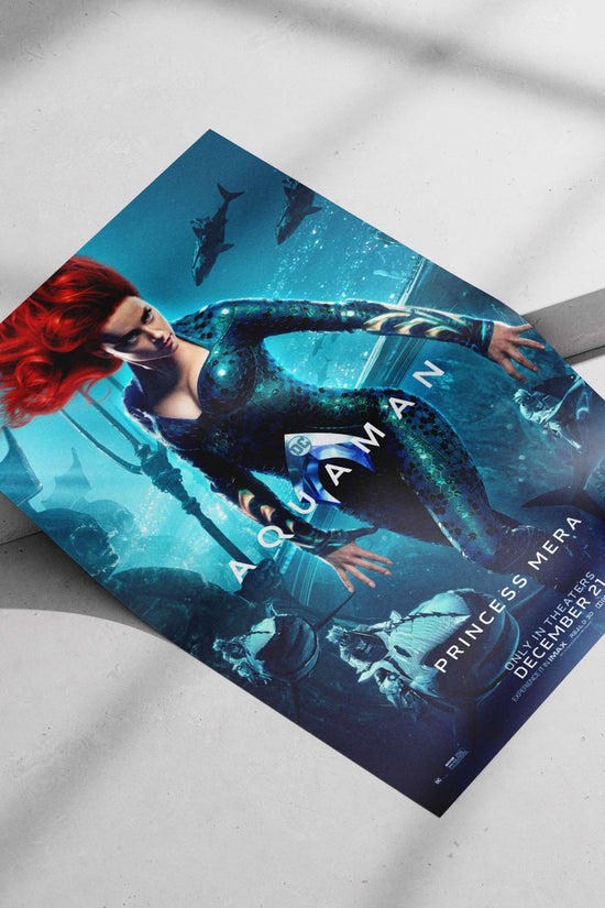 Princess Mera from the Aquaman franchise (DC Comics). Princess Mera - Aquaman Legend Poster