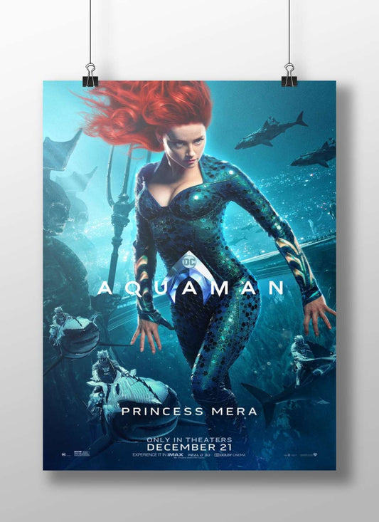 Princess Mera from the Aquaman franchise (DC Comics). Princess Mera - Aquaman Legend Poster