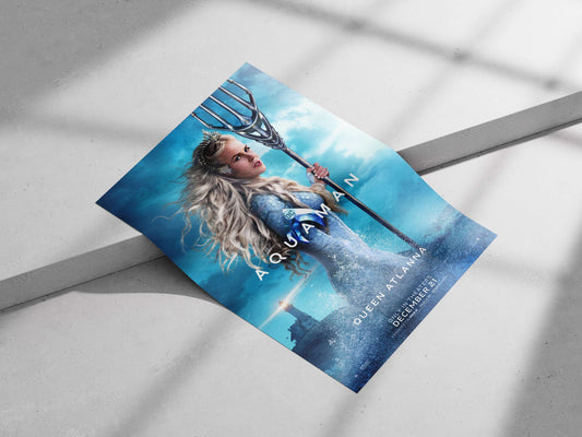 Queen Atlanna from the Aquaman franchise (DC Comics). Aquaman'S Queen Atlanna - Mythic Pop Art