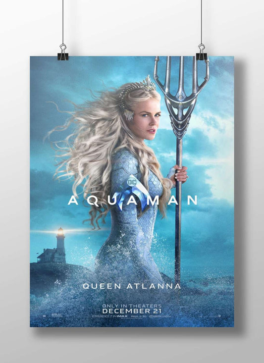 Queen Atlanna from the Aquaman franchise (DC Comics). Aquaman'S Queen Atlanna - Mythic Pop Art
