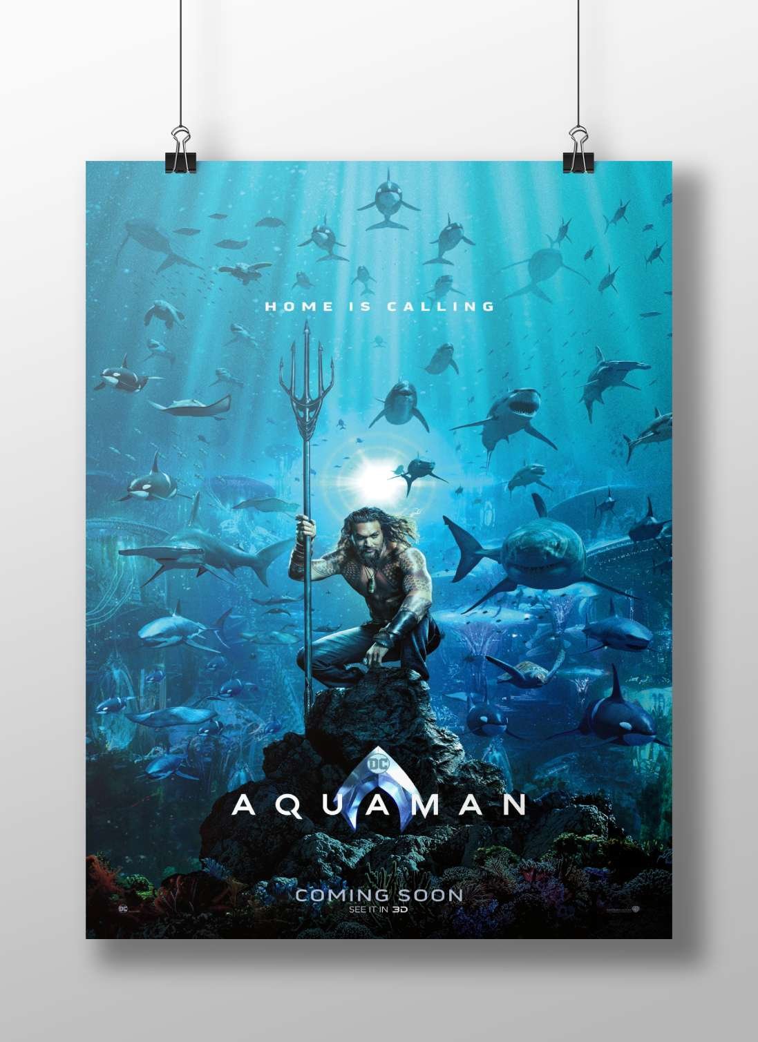 Aquaman (Arthur Curry), DC Comics superhero Aquaman - Diving Deep Poster