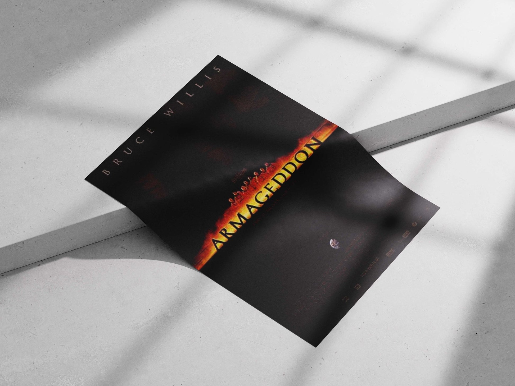 Armageddon - Doomsday Minimalist Noir Poster