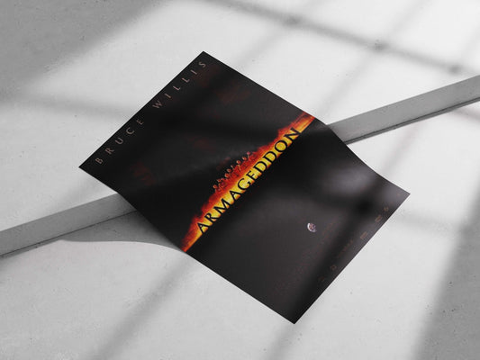 Armageddon - Doomsday Minimalist Noir Poster