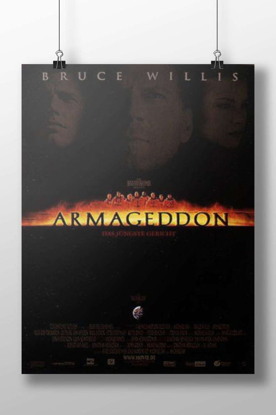 Armageddon - Doomsday Minimalist Noir Poster