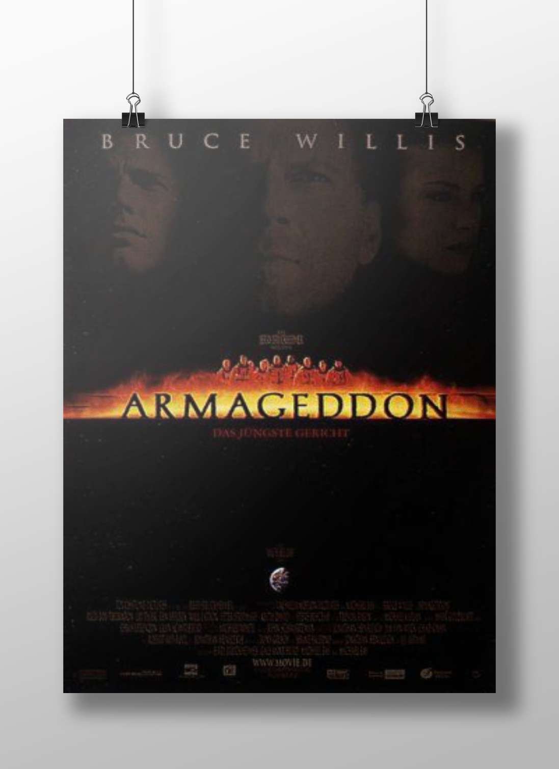 Armageddon - Doomsday Minimalist Noir Poster