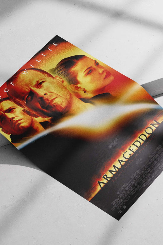 The movie "Armageddon" (confirmed by the title and actor names like Bruce Willis in the