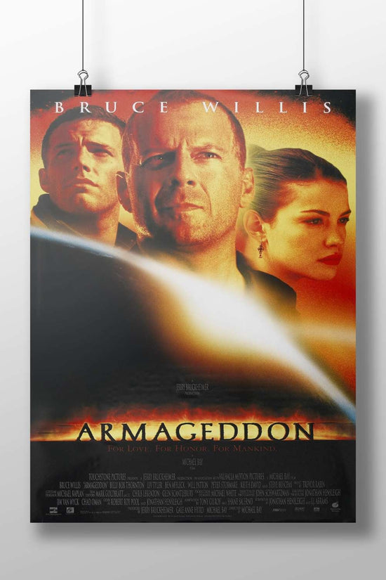 The movie "Armageddon" (confirmed by the title and actor names like Bruce Willis in the
