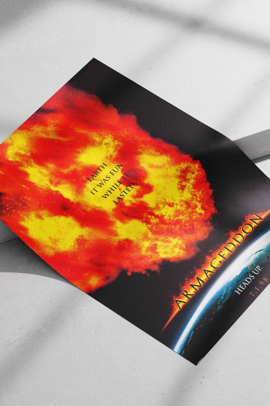 Armageddon (1998 film by Touchstone Pictures) Armageddon - Dystopian Pop Art Poster