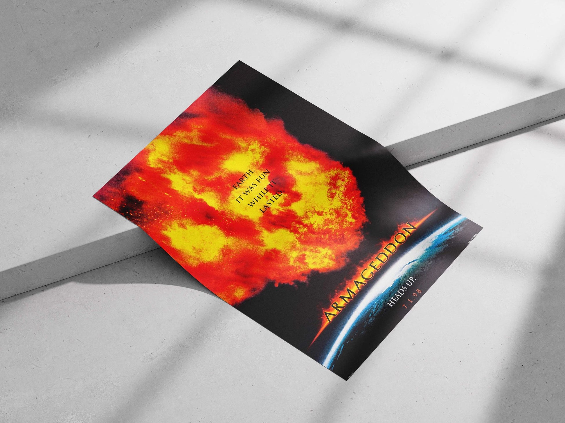 Armageddon (1998 film by Touchstone Pictures) Armageddon - Dystopian Pop Art Poster