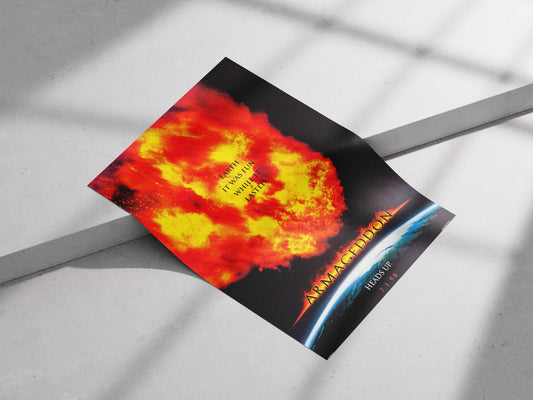Armageddon (1998 film by Touchstone Pictures) Armageddon - Dystopian Pop Art Poster