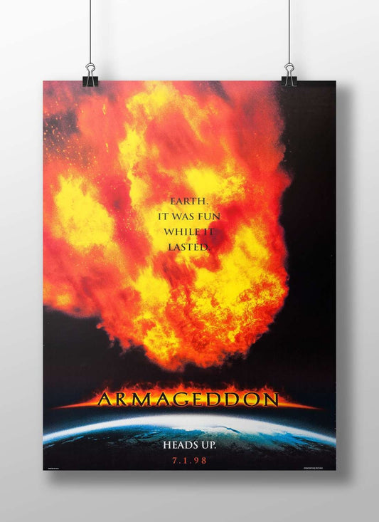 Armageddon (1998 film by Touchstone Pictures) Armageddon - Dystopian Pop Art Poster