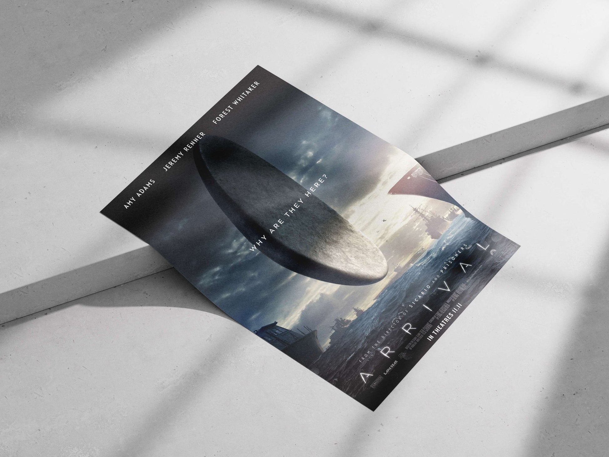 Arrival (the movie, identified by the OCR text’s "ARRIVAL" despite errors) Arrival - Intense Sci-Fi