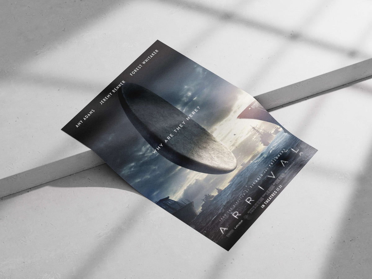 Arrival (the movie, identified by the OCR text’s "ARRIVAL" despite errors) Arrival - Intense Sci-Fi