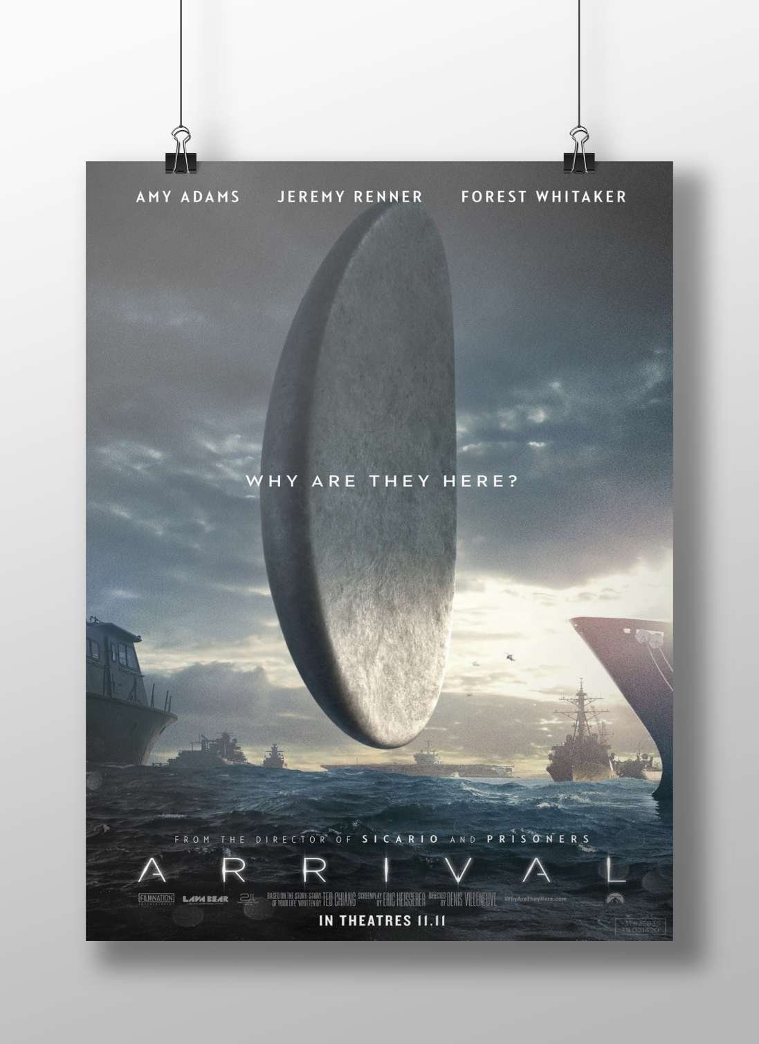 Arrival (the movie, identified by the OCR text’s "ARRIVAL" despite errors) Arrival - Intense Sci-Fi
