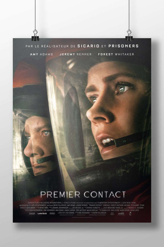 Arrival (the movie, as confirmed by "PREMIER CONTACT" (ARRIVAL) in OCR text) First Contact -