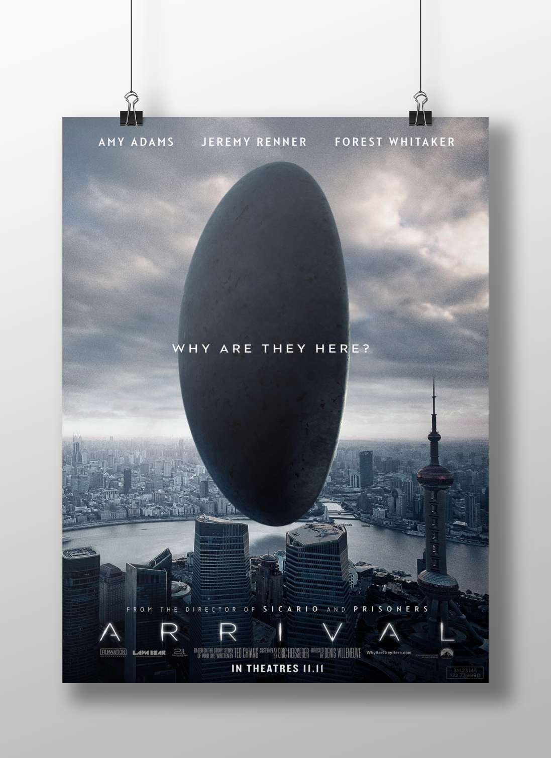 Arrival (the science fiction movie) Dr. Banks Arrival - Sci-Fi Masterpiece Poster