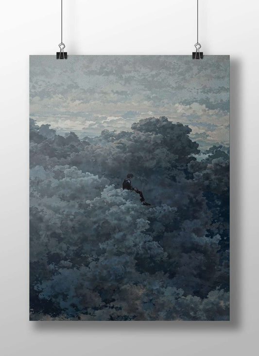 Unnamed Solitary Figure Modern Digital Matte BoizzBoard rigid print — Anime wall art India | PosterBoizz