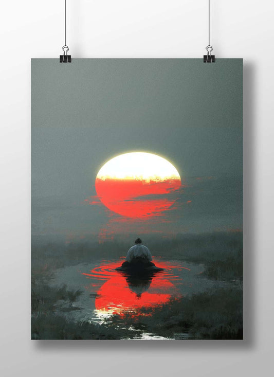 None (generic cultural figure) None (Japanese Cultural Art) Modern Digital Surrealism Matte BoizzBoard rigid print — Anime