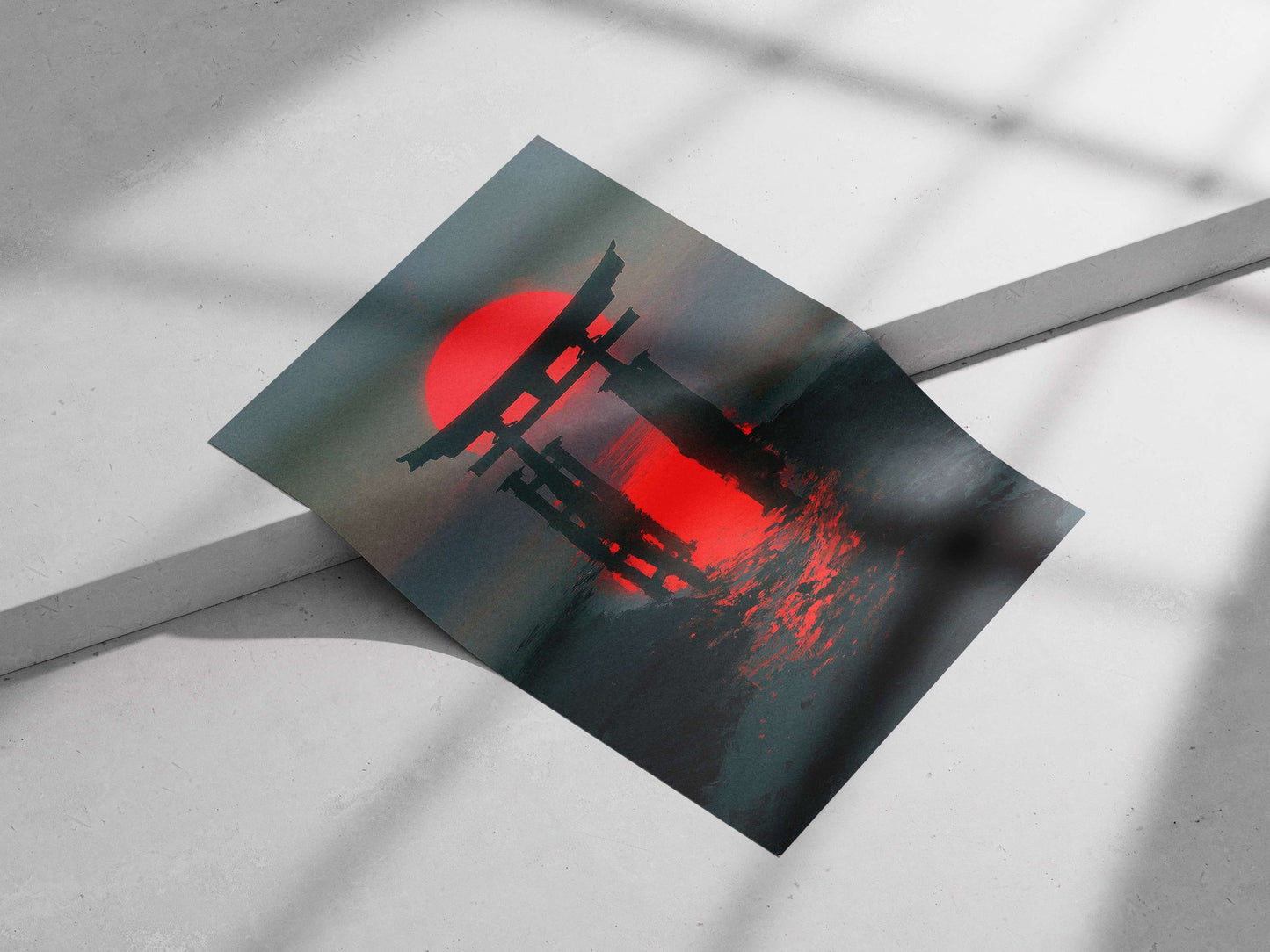 Japanese Torii Gate Main Subject: Japanese Torii Gate Matte poster print — Anime wall art India | PosterBoizz