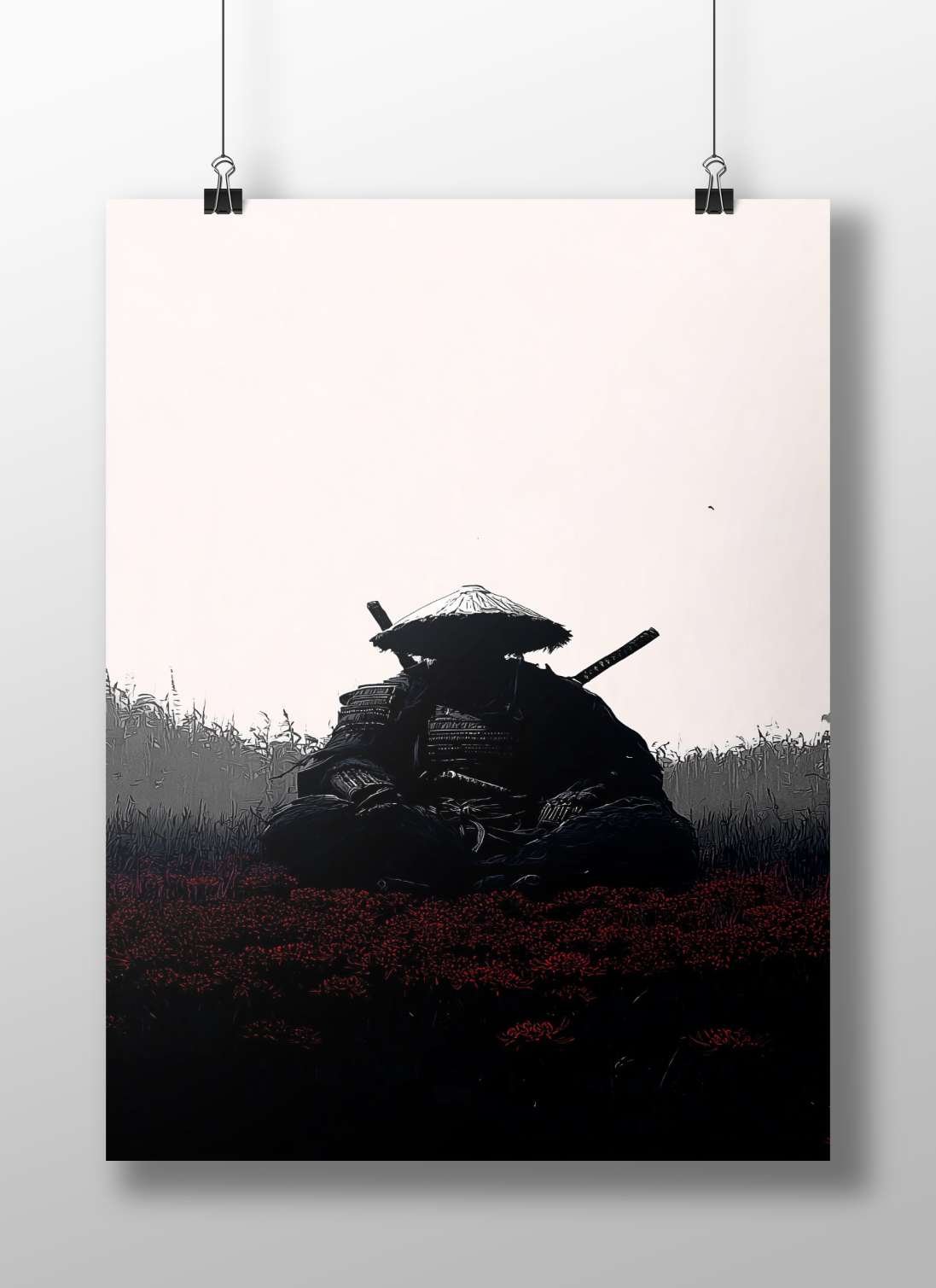 Samurai (historical Japanese armored warrior) Main Subject: Samurai (historical Japanese armored warrior) Matte BoizzBoard