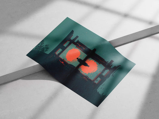 Torii Gate Main Subject: Torii Gate Matte poster print — Anime wall art India | PosterBoizz
