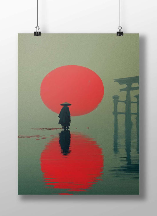 Anonymous East Asian Figure Japanese Cultural Art Modern Digital Pop Art Matte BoizzBoard rigid print — Anime wall art India