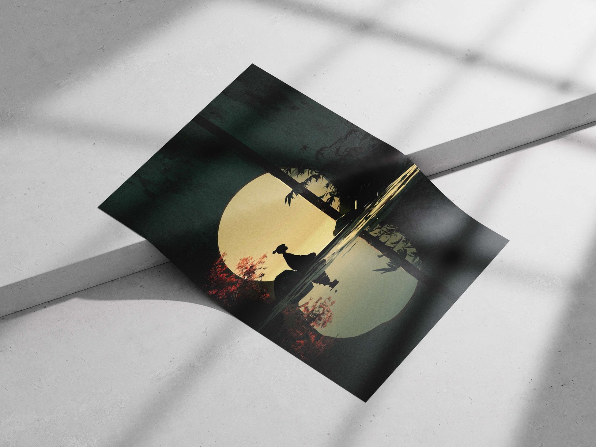 Generic Silhouette (no named character) Modern Digital Illustration Matte poster print — Anime wall art India | PosterBoizz