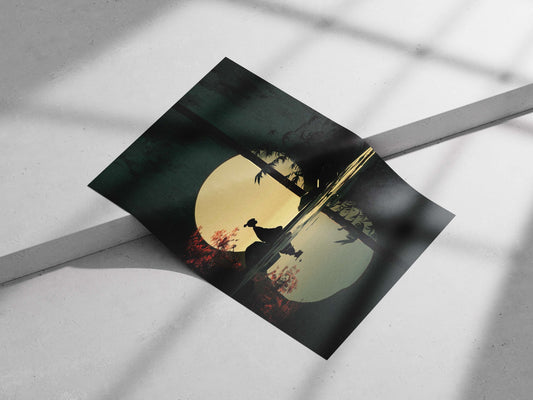 Generic Silhouette (no named character) Modern Digital Illustration Matte poster print — Anime wall art India | PosterBoizz