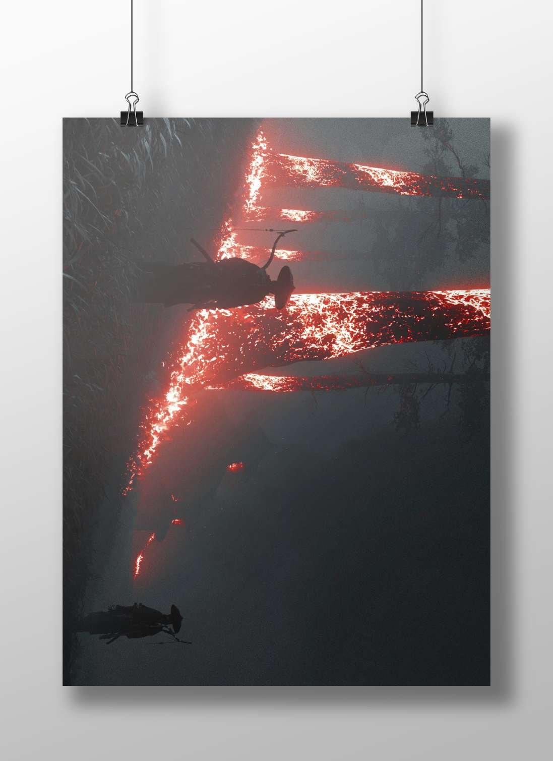 Joel Miller, Ellie Williams The Last of Us Modern Digital Matte BoizzBoard rigid print — Gaming wall art India | PosterBoizz