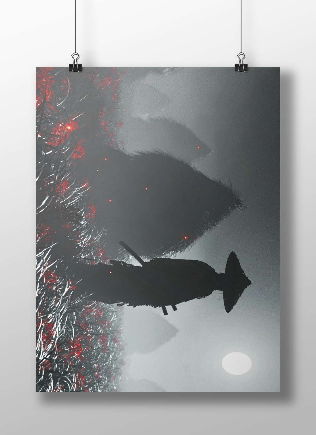 Godzilla (franchise character) Main Subject: Godzilla (franchise character) Matte BoizzBoard rigid print — Anime wall art