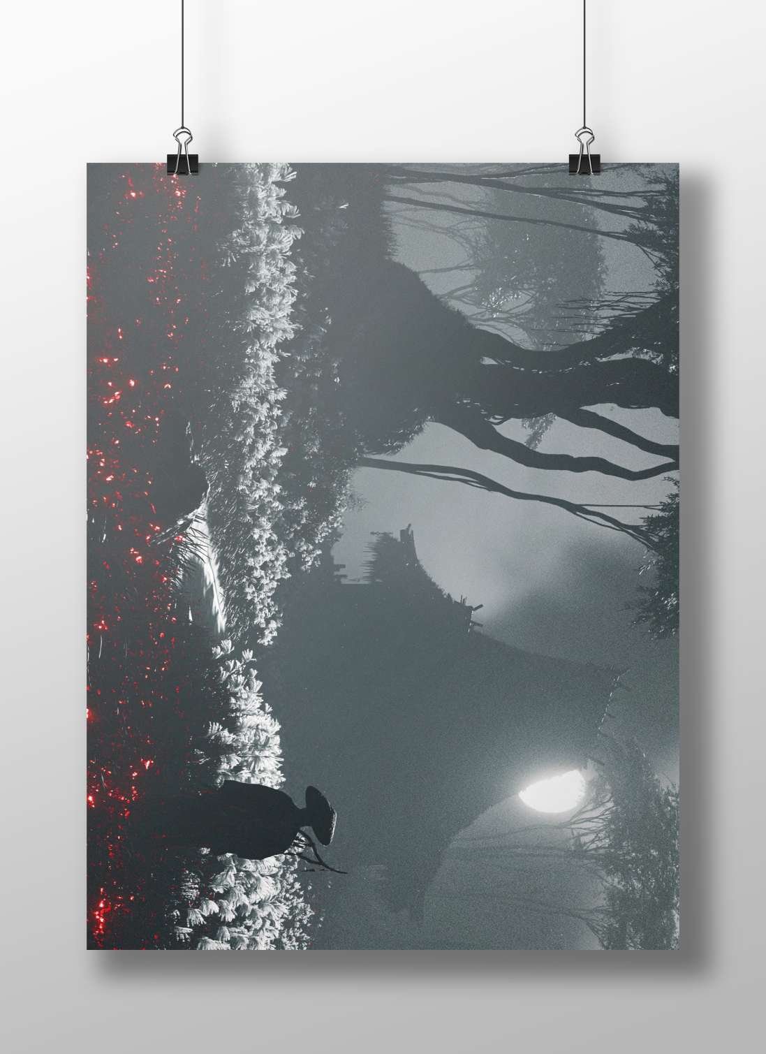 Generic Silhouette Figure Modern Digital Matte BoizzBoard rigid print — Art wall art India | PosterBoizz