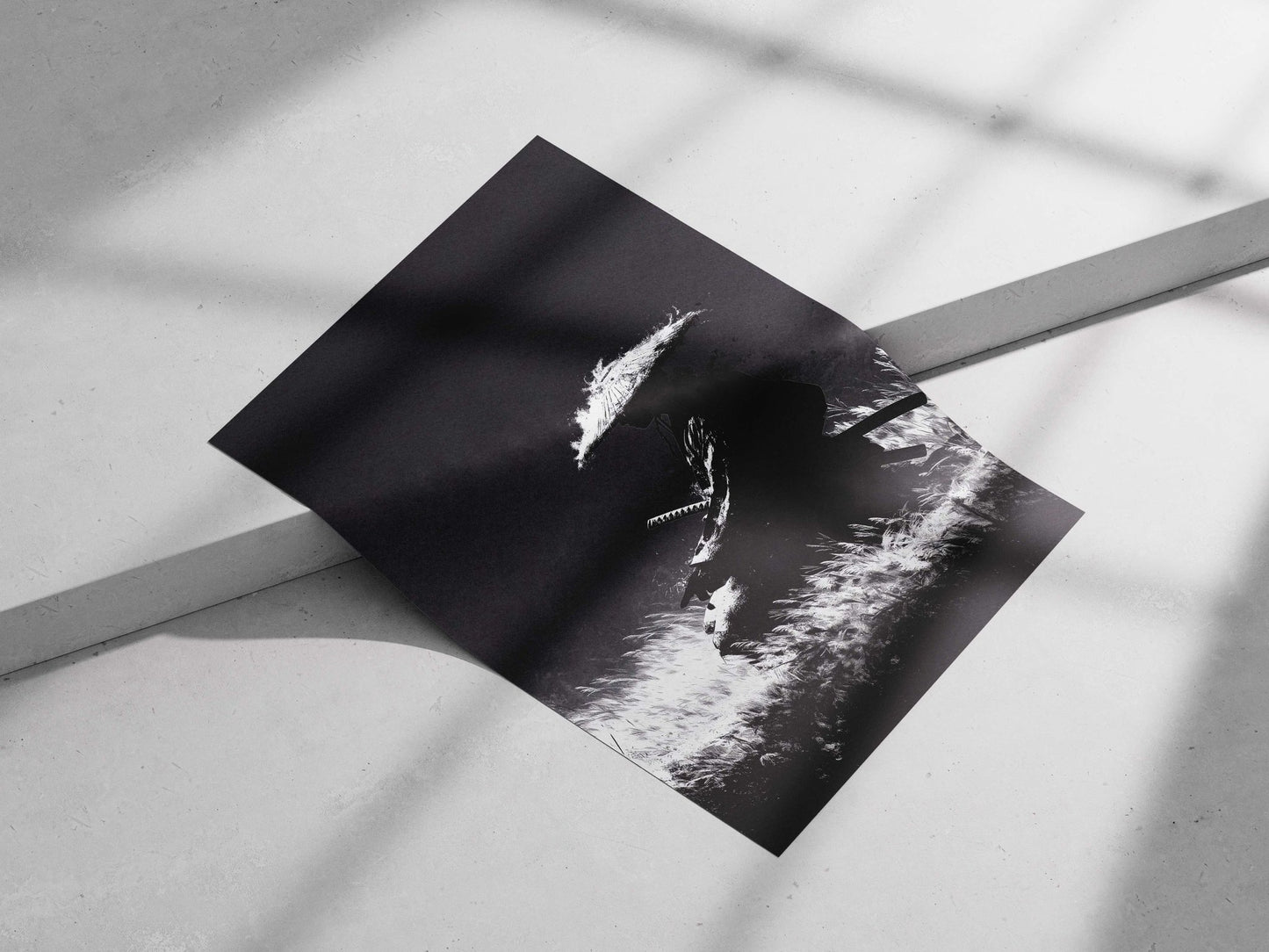 Samurai Main Subject: Samurai Matte poster print — Anime wall art India | PosterBoizz