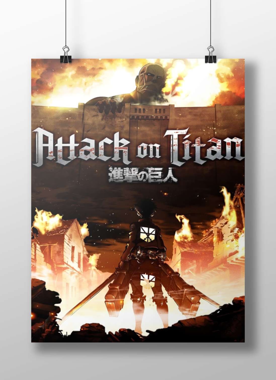 Attack on Titan (franchise) Eren Yeager - Titans Rising Poster