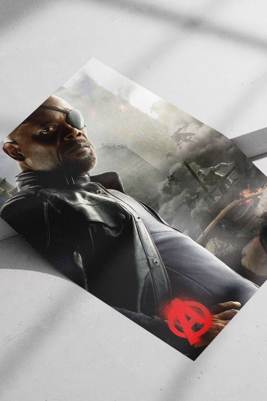 Nick Fury, Marvel's Avengers franchise. Nick Fury - Strategic Command Poster
