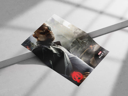 Nick Fury, Marvel's Avengers franchise. Nick Fury - Strategic Command Poster
