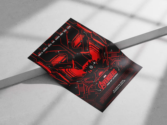 Avengers: Age of Ultron (Marvel Cinematic Universe film) Iron Man - Blueprint Poster