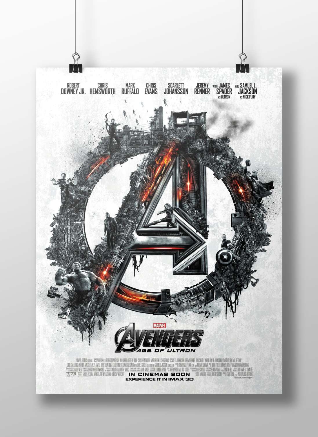 Avengers: Age of Ultron (Marvel Cinematic Universe movie) Vision - Infinity Gauntlet Poster