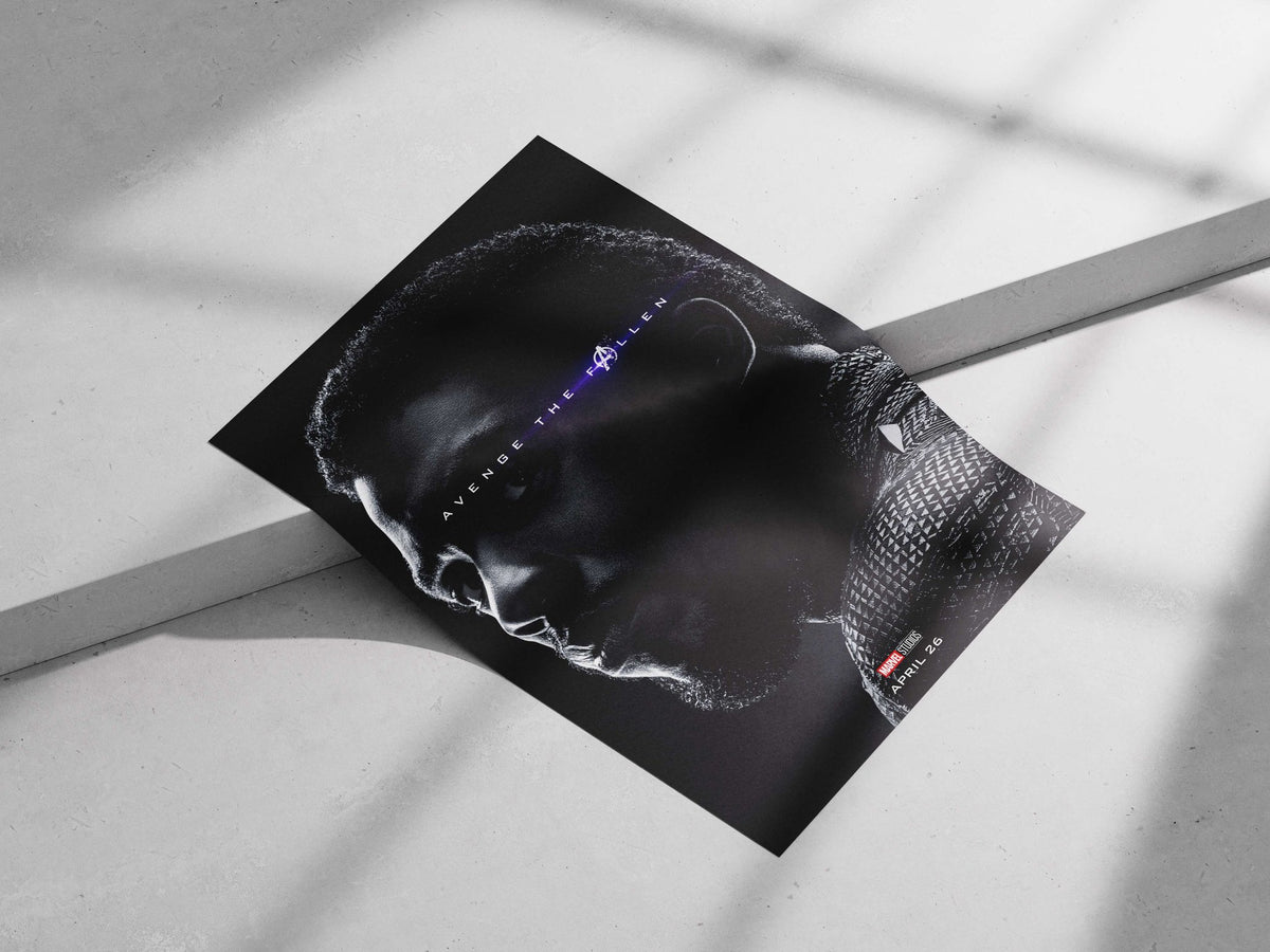 T'Challa (Black Panther) from Marvel Studios' Avengers franchise T'Challa - Black Panther Noir Poster