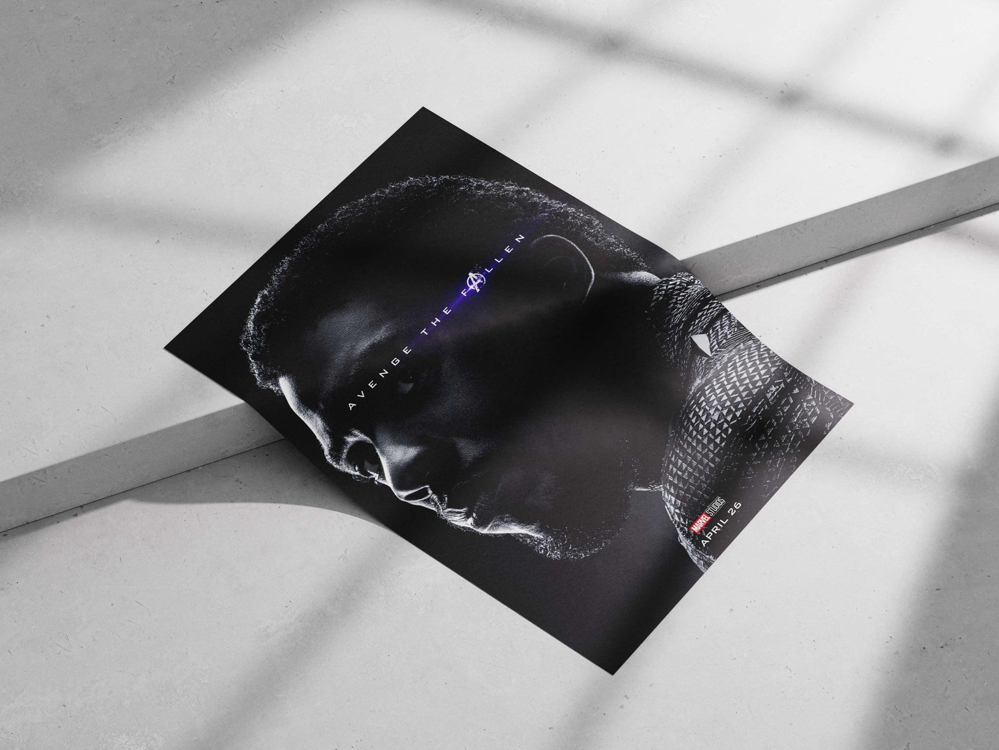 T'Challa (Black Panther) from Marvel Studios' Avengers franchise T'Challa - Black Panther Noir Poster