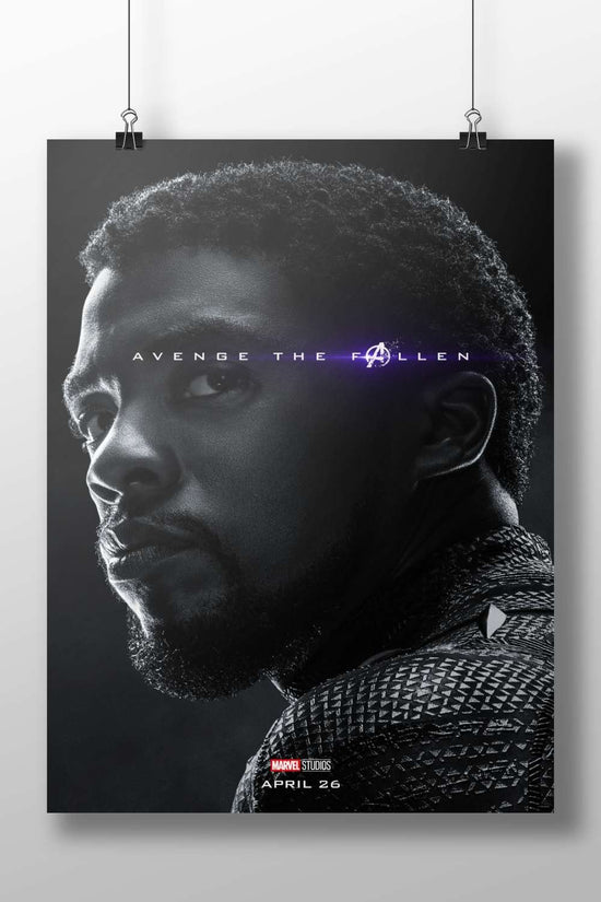 T'Challa (Black Panther) from Marvel Studios' Avengers franchise T'Challa - Black Panther Noir Poster