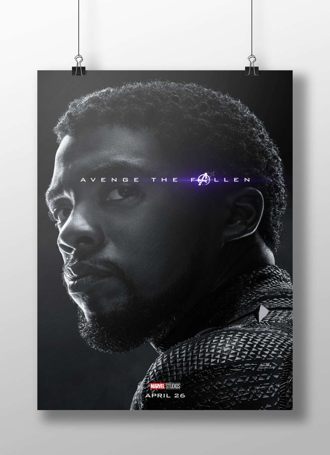 T'Challa (Black Panther) from Marvel Studios' Avengers franchise T'Challa - Black Panther Noir Poster