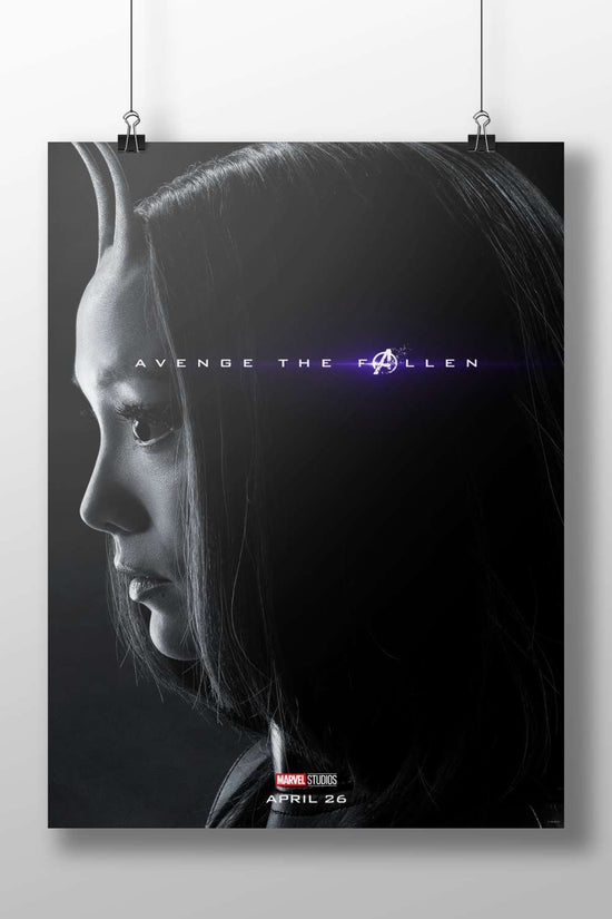 Wanda Maximoff (Scarlet Witch) from Marvel Studios' Avengers franchise Wanda Maximoff - Enigmatic Noir Poster